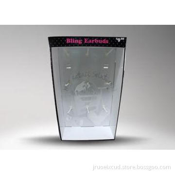 Art paper CMKY Earbuds Sidekick Display Case , cardboard po